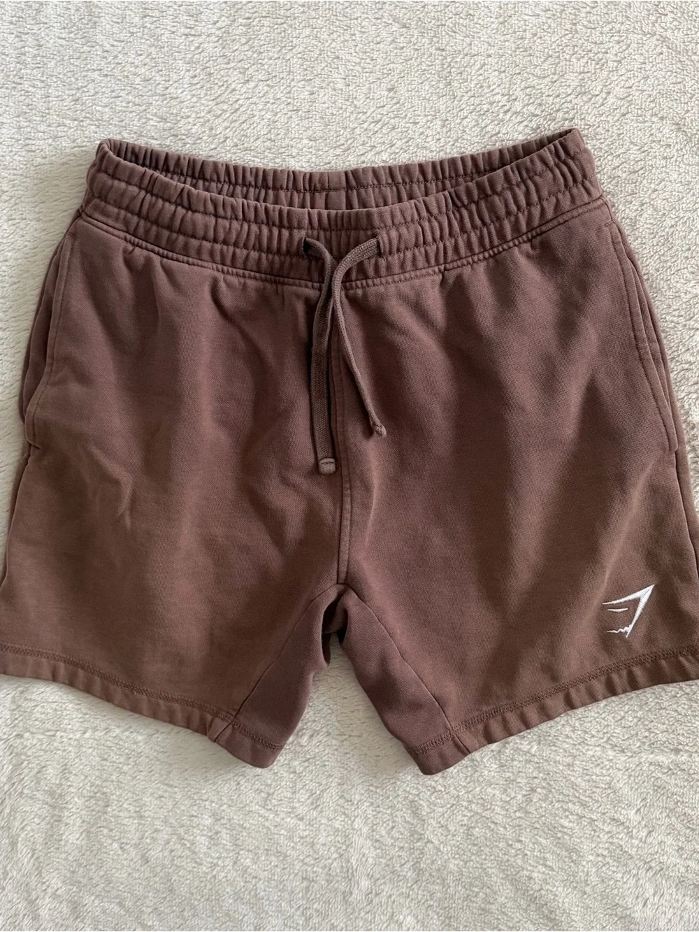 Gymshark Sweat Shorts Men's XS Clay Brown Fleece Cotton Blend Athletic Gym